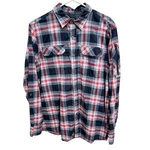 Wrangler All Terrain Gear Steel Button Long Sleeve Shirt Size M‎
